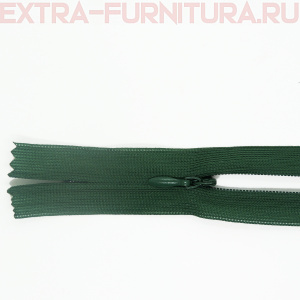 Молния потайная  № 3, 20 см, цв. 272  темно-зеленый п/э пл.9,3 гр/м