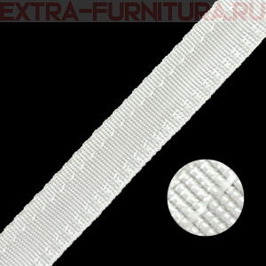 Тесьма брючная арт.4316 шир. 16мм, односторонняя, цв. белый, уп.50м