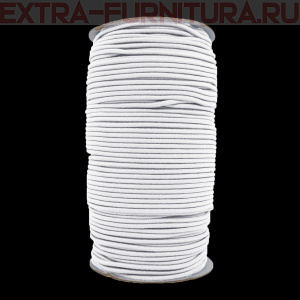 Резинка шляпная 2,5мм цв. белый (уп.100м) Резинка шляпная 2,5мм цв. белый (уп.100м)