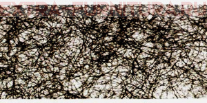 Паутинка клеевая шир.10мм, цв.черный, рул.100ярд, пл.23гр/м А