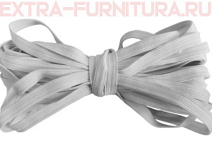 Резинка-вздержка 8 мм, белая (уп. 30*100м) (тип А)