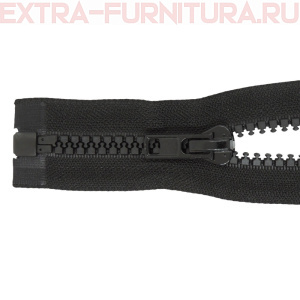 Молния Трактор Т8 1 замок, дл.90 см, цв.черный, усил. звено (кл.А)