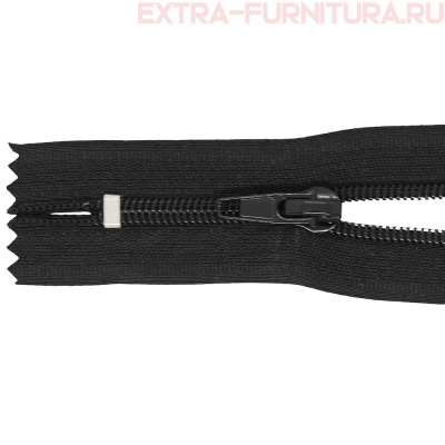 Молния Спираль неразъёмная Т5, дл.18см цв. черный, класс А 