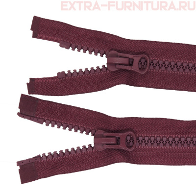 Молния Трактор Т8 2 замка 85см, цв.179 бордовый темный, LOGO