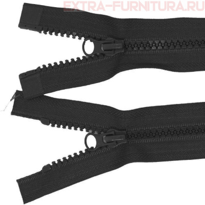 Молния Трактор Т5 2 замка 75см, цв. 322 черный, LOGO